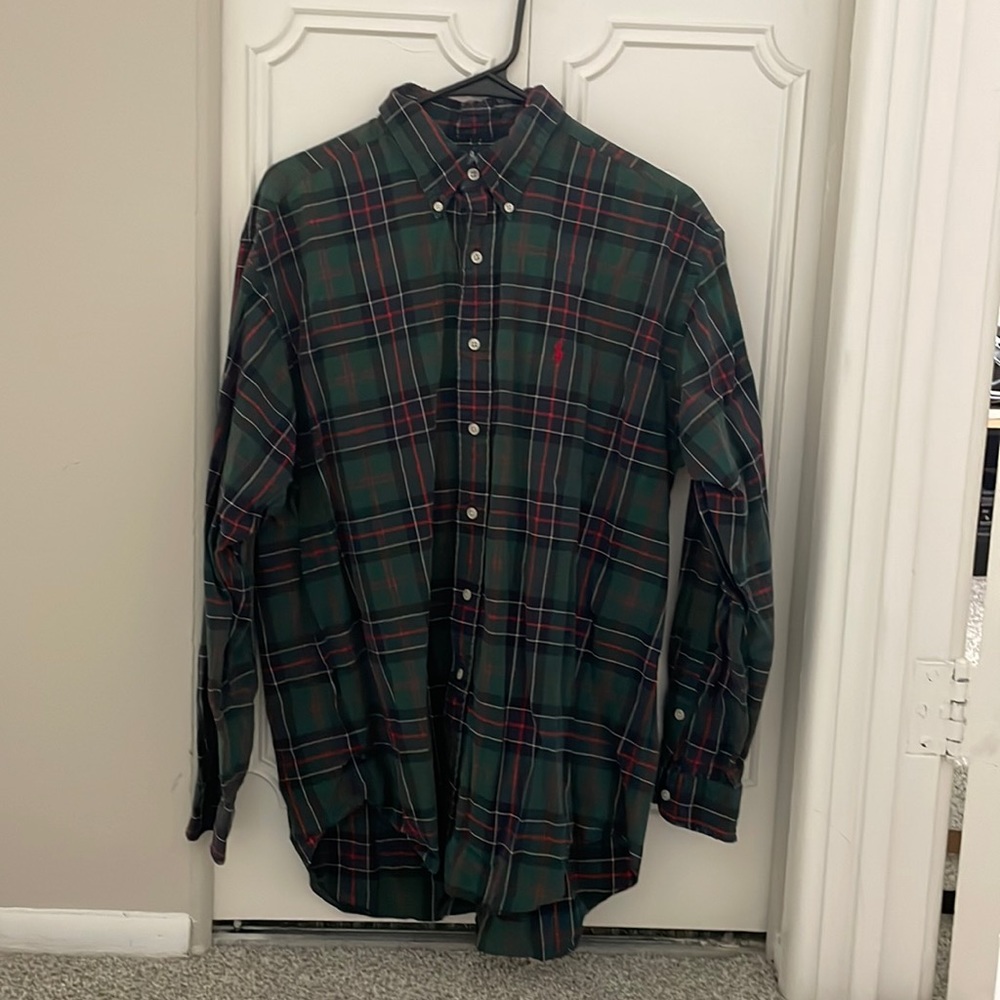 Long sleeve, vintage Polo button down.